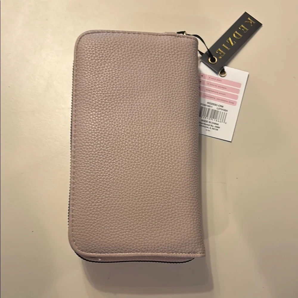 Relic Zip-Around Pebbled Phone Wallet Case - Blush Pink